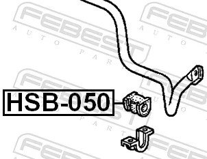 Mounting, stabiliser bar HSB-050