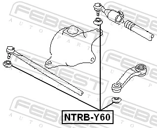 FEBEST NTRB-Y60 Repair Kit, tie rod end
