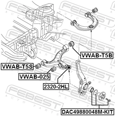Wheel Bearing Kit DAC49880048M-KIT