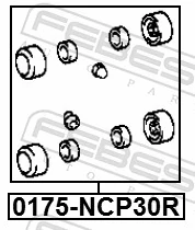 Repair Kit, wheel brake cylinder 0175-NCP30R