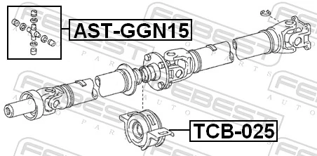 Joint, propshaft AST-GGN15