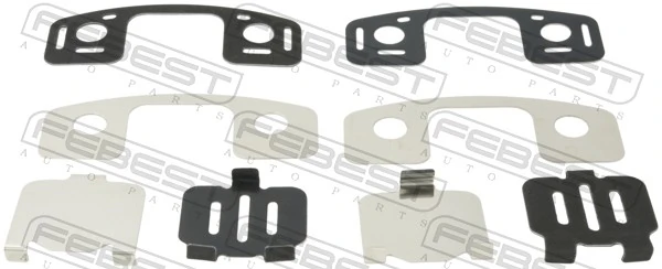FEBEST 0403-CS6R Anti-Squeal Foil, brake pad (back plate)