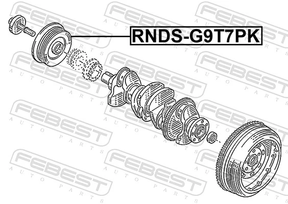 Belt Pulley, crankshaft RNDS-G9T7PK