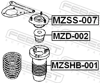 Protective Cap/Bellow, shock absorber MZSHB-001