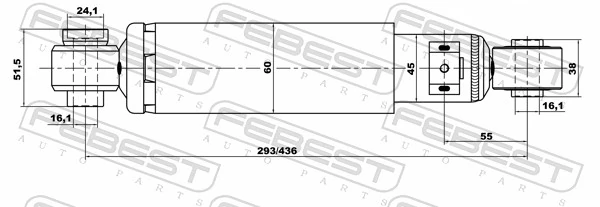 FEBEST 12658283R Shock Absorber