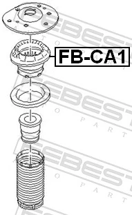 Rolling Bearing, suspension strut support mount FB-CA1