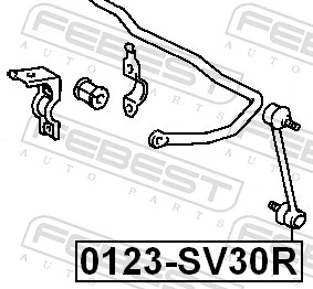Link/Coupling Rod, stabiliser bar 0123-SV30R