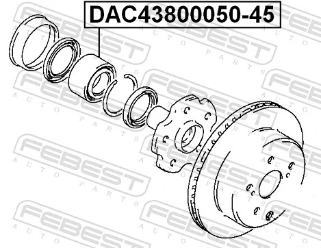 Wheel Bearing DAC43800050-45