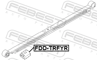 FEBEST FDD-TRFYR Leave Spring Stop, auxiliary spring