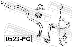 Link/Coupling Rod, stabiliser bar 0523-PC