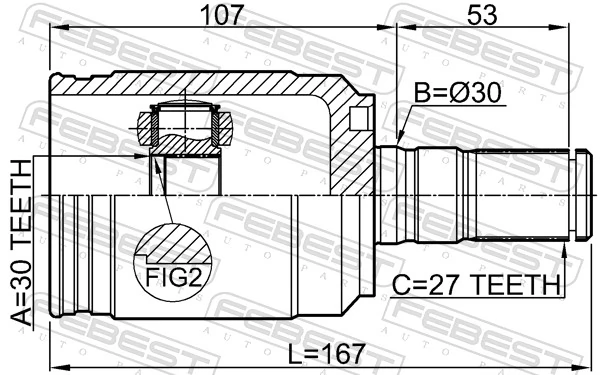 Joint Kit, drive shaft 2211-SEL19LH