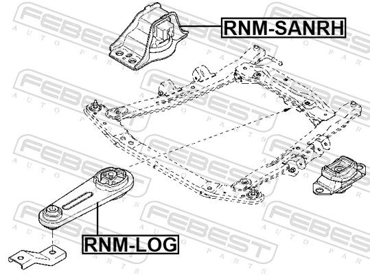 Подвеска, двигатель RNM-SANRH