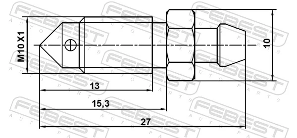 Bleeder Screw/Valve, brake caliper 8870-003