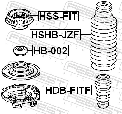 Protective Cap/Bellow, shock absorber HSHB-JZF