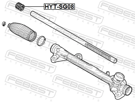 FEBEST HYT-SG08 Bush, steering shaft