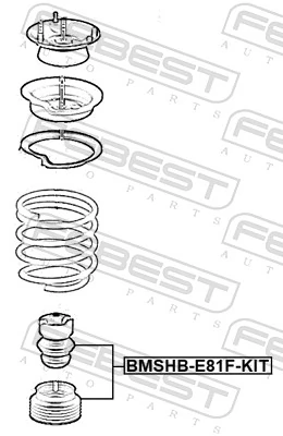 Dust Cover Kit, shock absorber BMSHB-E81F-KIT