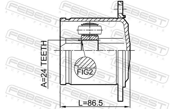 Joint Kit, drive shaft 1711-Q5LH