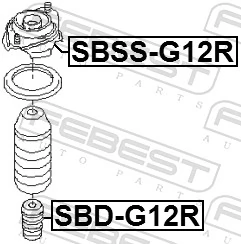 Rubber Buffer, suspension SBD-G12R