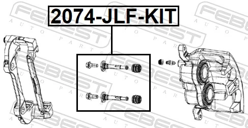 Guide Bolt, brake caliper 2074-JLF-KIT