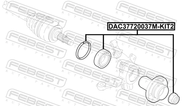 Wheel Bearing Kit DAC37720037M-KIT2