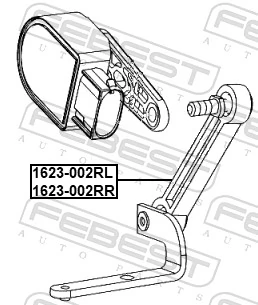 FEBEST 1623-002RL Mounting, axle strut
