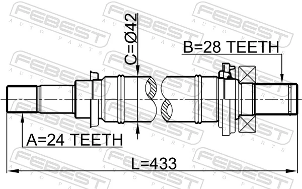 Drive Shaft 0512-M316MT