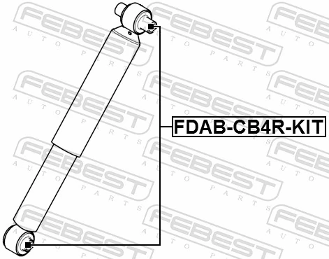 Mounting Kit, shock absorber FDAB-CB4R-KIT