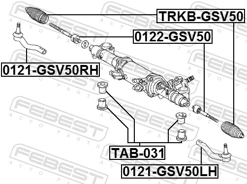 Tie Rod End 0121-GSV50RH