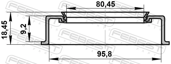 FEBEST 95ADS-81960918X Seal Ring, wheel hub