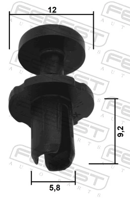 Clip, trim/protection strip 88570-162