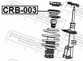 Rolling Bearing, suspension strut support mount CRB-003