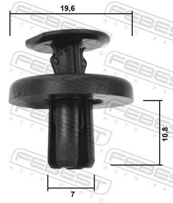 FEBEST 88570-106 Clip, trim/protection strip