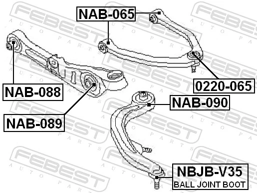 Repair kit, supporting/ball joint NBJB-V35