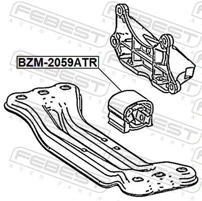 Mounting, automatic transmission BZM-2059ATR