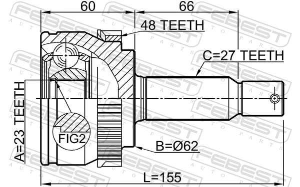 Joint Kit, drive shaft 1210-TUC20A48