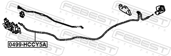 FEBEST 0499-HCCY5A Bonnet Cable