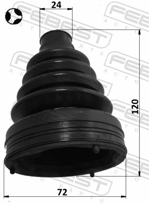 Bellow, drive shaft 3215-STST