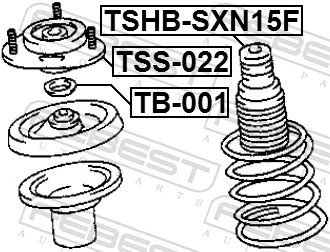 Protective Cap/Bellow, shock absorber TSHB-SXN15F