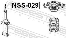 Suspension Strut Support Mount NSS-029