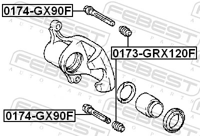 FEBEST 0174-GX90F Guide Bolt, brake caliper