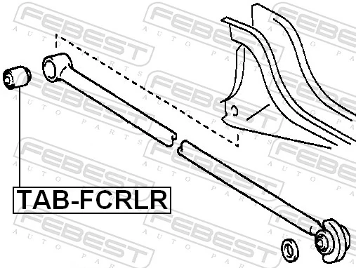 FEBEST TAB-FCRLR Mounting, control/trailing arm