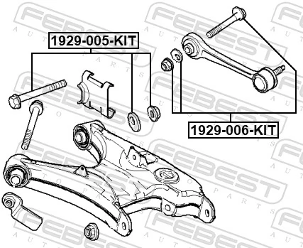 FEBEST 1929-006-KIT Camber Correction Screw Set