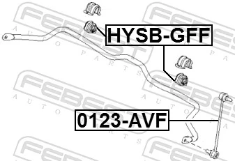 Mounting, stabiliser bar HYSB-GFF