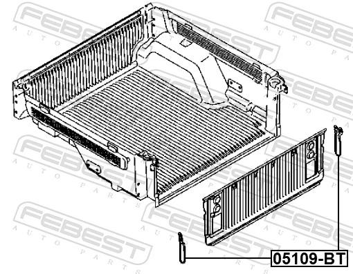 FEBEST 05109-BT Bonnet Cable