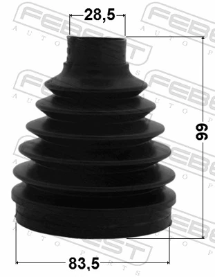 Bellow, drive shaft 0415P-V97