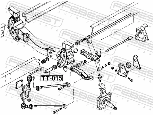 FEBEST TT-015 Sleeve, control arm mounting