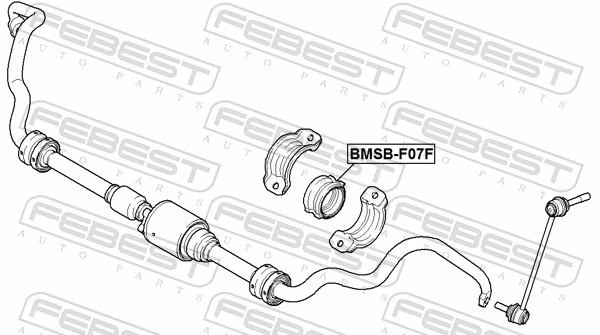 FEBEST BMSB-F07F Mounting, stabiliser bar