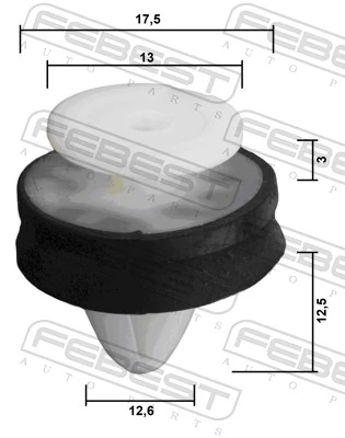 Clip, trim/protection strip 88570-213