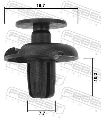 Clip, trim/protection strip 88570-113