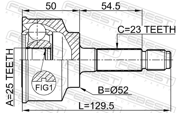Joint Kit, drive shaft 0310-047